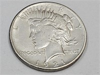 1921  Rare  Peace Silver Dollar Coin