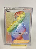 Pokémon Rose Rainbow Full Art Holo Card