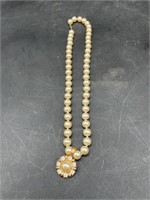 Vintage Romanian Pearl Necklace