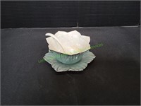 Japanese Teal-Leaf Pattern Ceramic Bowl Set