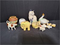 Animal Figurines, Pottery Planters, Vases & More