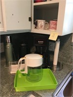 Bunn coffee maker, thermos, cups and more