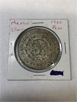 BU Silver Un Peso!  Mexican Silver Dollar!