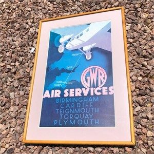 Framed And Matted Air Services Print