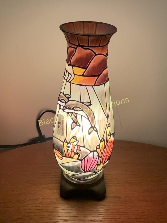 Decorative Glass Dolphin Lamp
