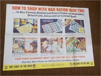 WWII Ration poster