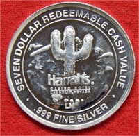 Harrah's $7 Silver Casino Chip