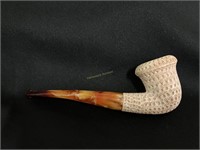 Classic Bent Lattice Billiard Meerschaum Pipe