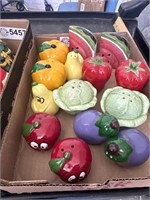 Fruits and Vegetables Collectible Salt and Pepper