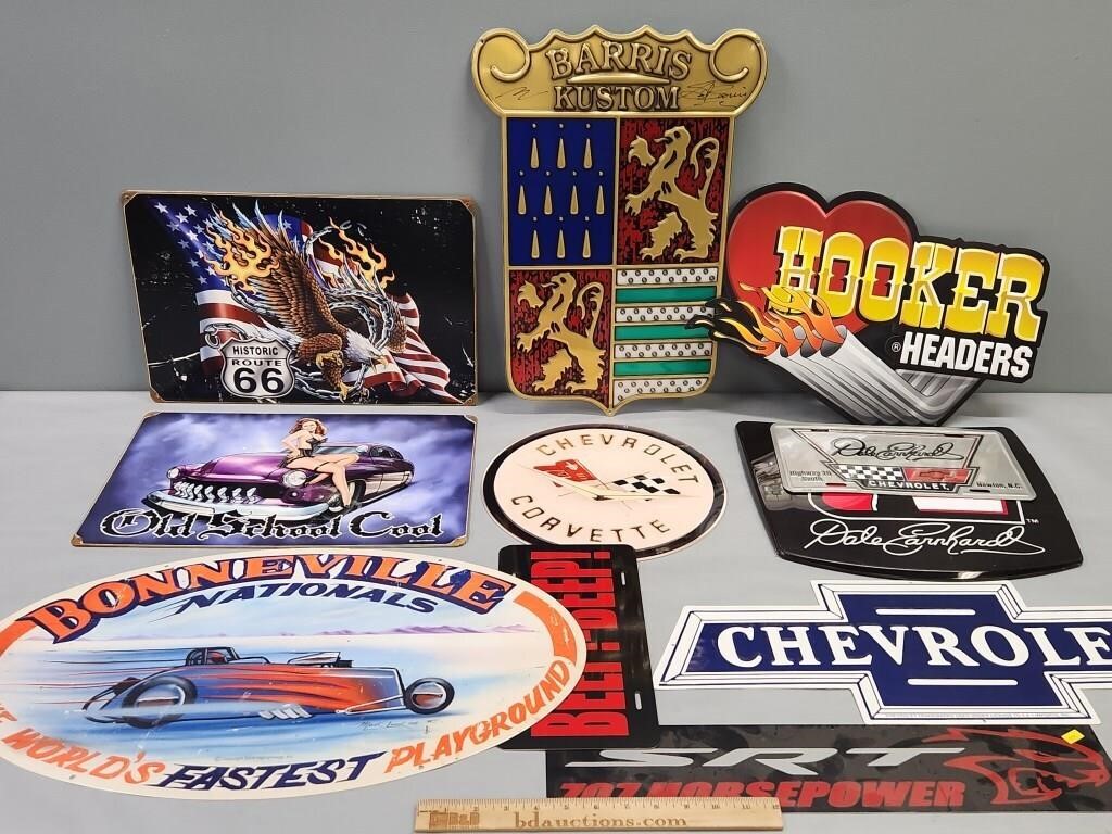 Racing & Automobilia Signs Lot Collection