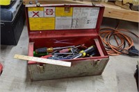 Metal Toolbox Full of Screwdrivers
