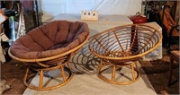 2 Papasan's with One Cushion