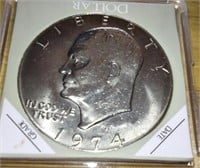 1974 Ike Silver Dollar