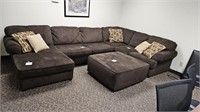 Ashley Furniture 4 Piece Sectional Sofa & Ottoman