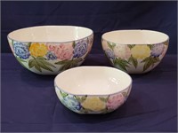 Casafina Portugal Hand Painted Nesting Bowls