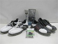Two Pair Of Golf Shoes W/Accessories See Info