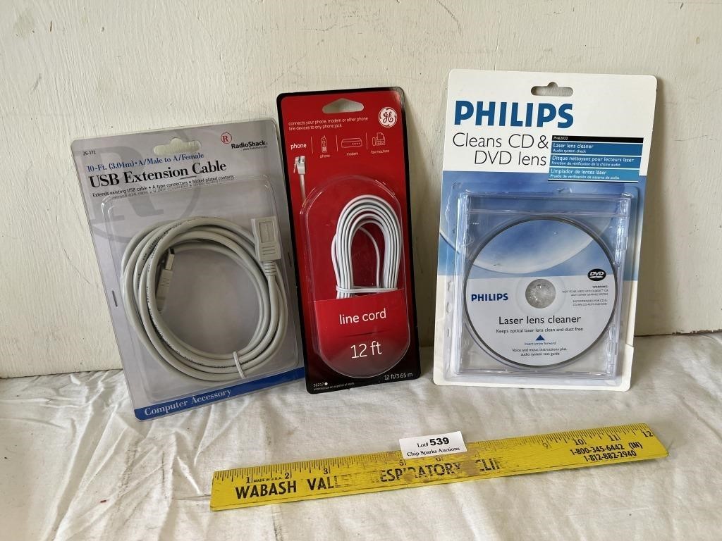 Lot of New - Cable - Cord - Cleaner