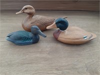 (3) Plastic Duck Figurines