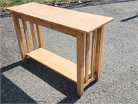Maple Hall table / sofa  table with bottom s