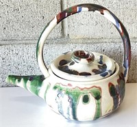 Vintage Studio Pottery Teapot w/Lid