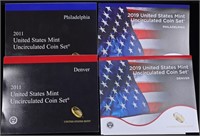 2011 & 2019 US MINT SETS