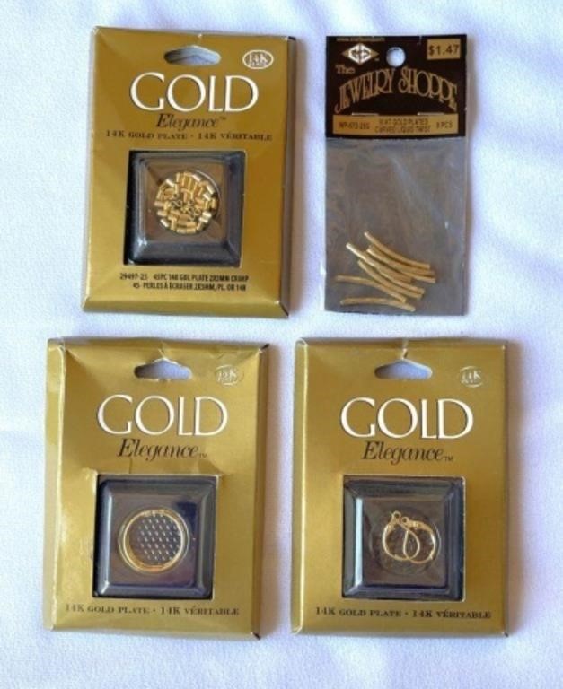 New Lot of 12k G.P Jewelry Making Supplies