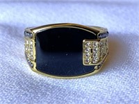 Vintage Enamel Men's Ring