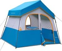 HIKERGARDEN 6 Person Camping Tent - Portable Easy