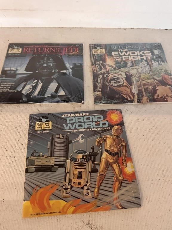 S/3 1983 Star Wars Record/Books