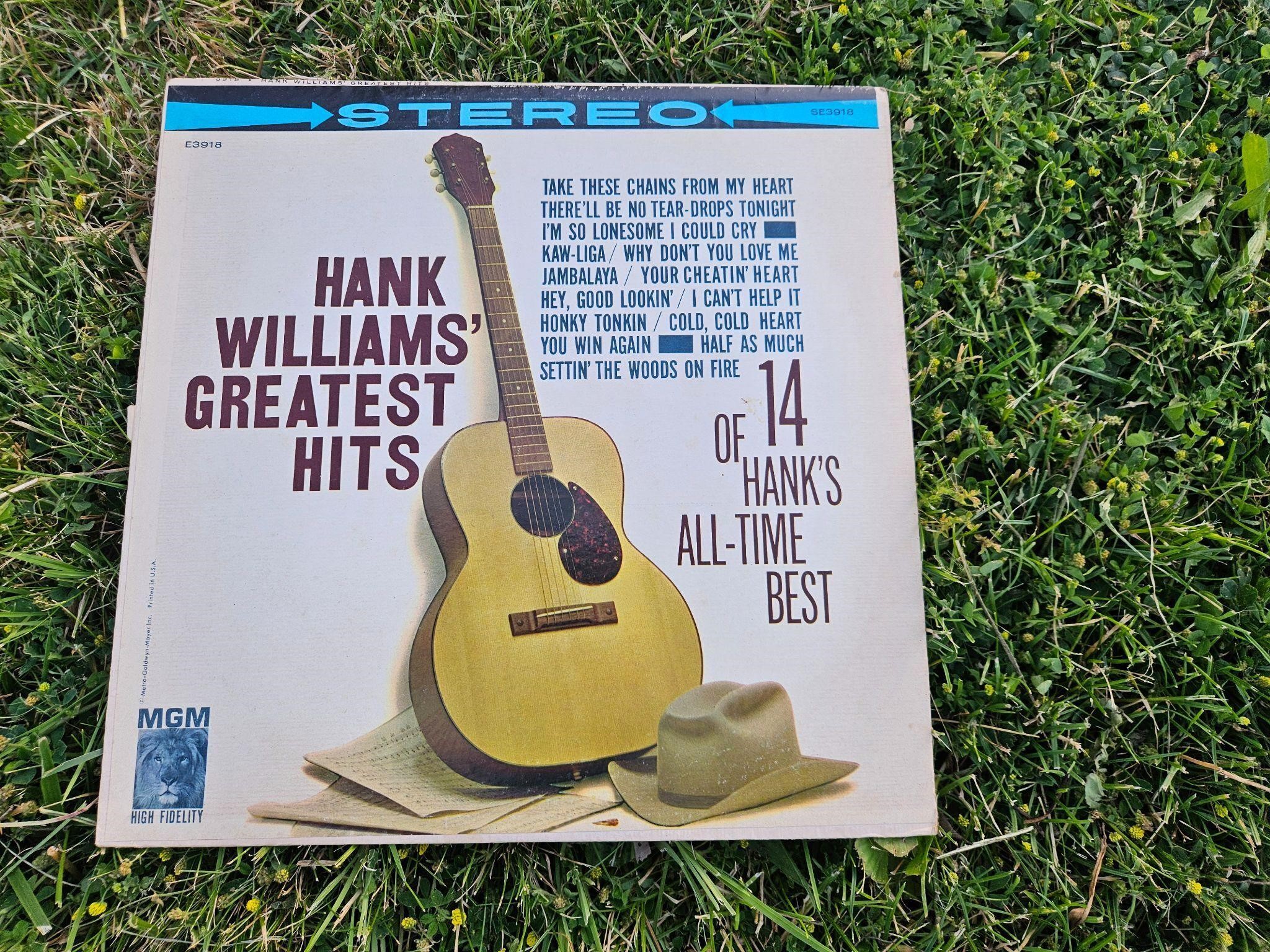Hank William's Greatest Hits Vinyl Record