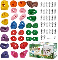 TOPNEW 32 Rock Climbing Holds Multi Size for