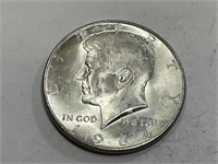 1964 d BU Kennedy Half Dollar