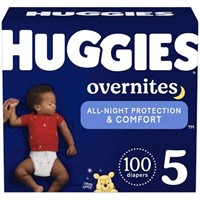 100-Pc Size 5 Huggies Overnites Nighttime Diapers