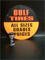 Golf Tire Sign and Gulf Tube Repair Kit