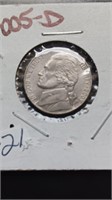 Uncirculated 20p5-D Jefferson Nickel