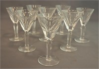 WATERFORD "SHEILA" CORDIAL GLASSES (8)