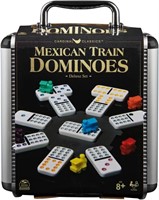 (N) Mexican Train Dominoes Set Tile Board Game in