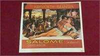 Vintage Cut Movie Poster Salome Rita Hayworth