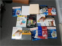 Lot of Labels and Printing Supplies