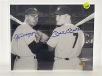 Joe DiMaggio & Mickey mantle autographed picture