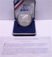 PROOF CONSTITUTATION SILVER DOLLAR W BOX PAPERS