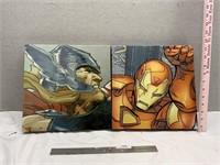 Iron Man & Captain America Vinyl Wall Art
