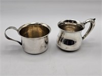 2 STERLING BABY CUPS - 123.02 GRAMS