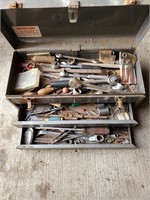 Old Craftsman Tool Box Stuffed with Tools