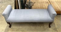 Small Blue Cloth Bench Seat