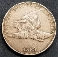 1858 Flying Eagle Cent, High Grade