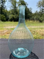 Aqua Mantua, Possible Zanesville, 26 Rib Flask,