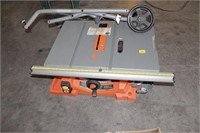 RIDGID TABLE SAW AND STAND 37304