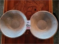 2 - Decorative Metal Bowls