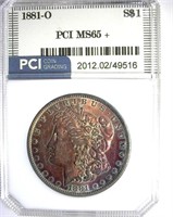 1881-O Morgan PCI MS-65+ Excellent Toning